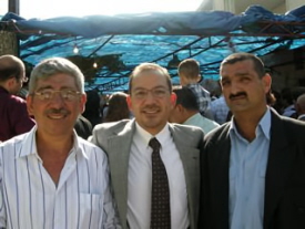 Robbie with church members